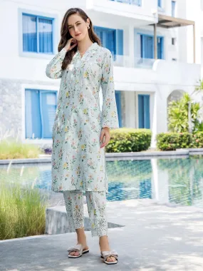 2 Piece Cambric Suit-Embroidered (Unstitched)