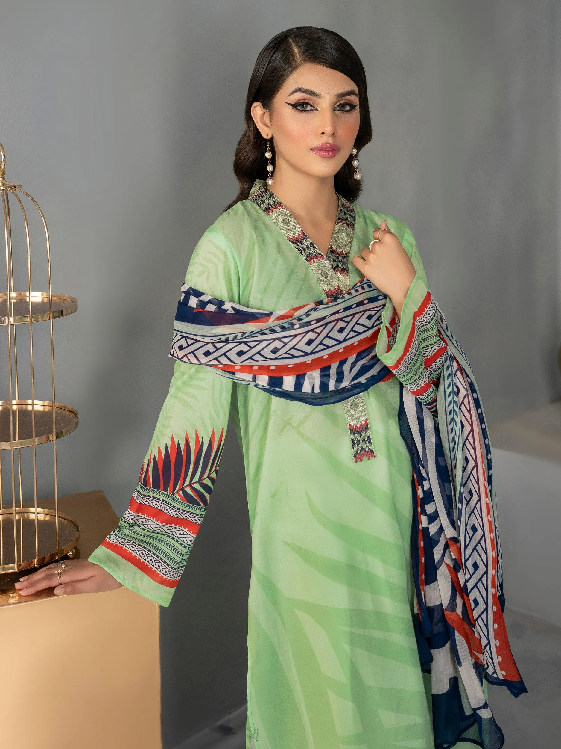 2 Piece Lawn Suit-Embroidered (Unstitched)