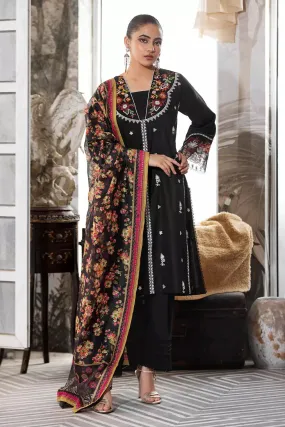 3PC Embroidered Unstitched Lawn Suit KOE-2667