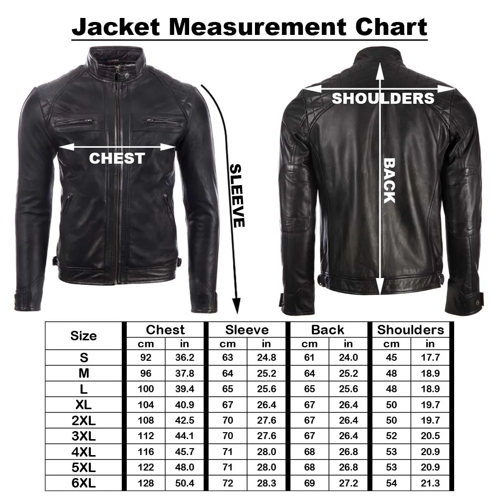 44T9 Men's Biker Jacket - Black