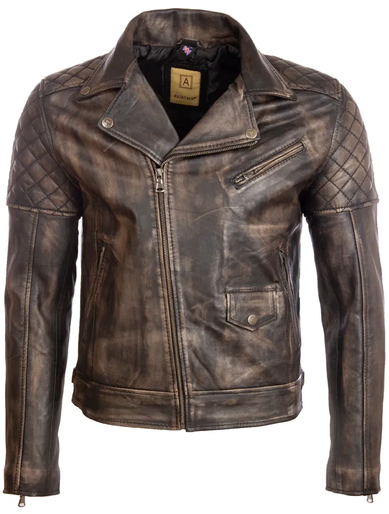 6MFX Men's Diamond Biker Jacket - Vegas