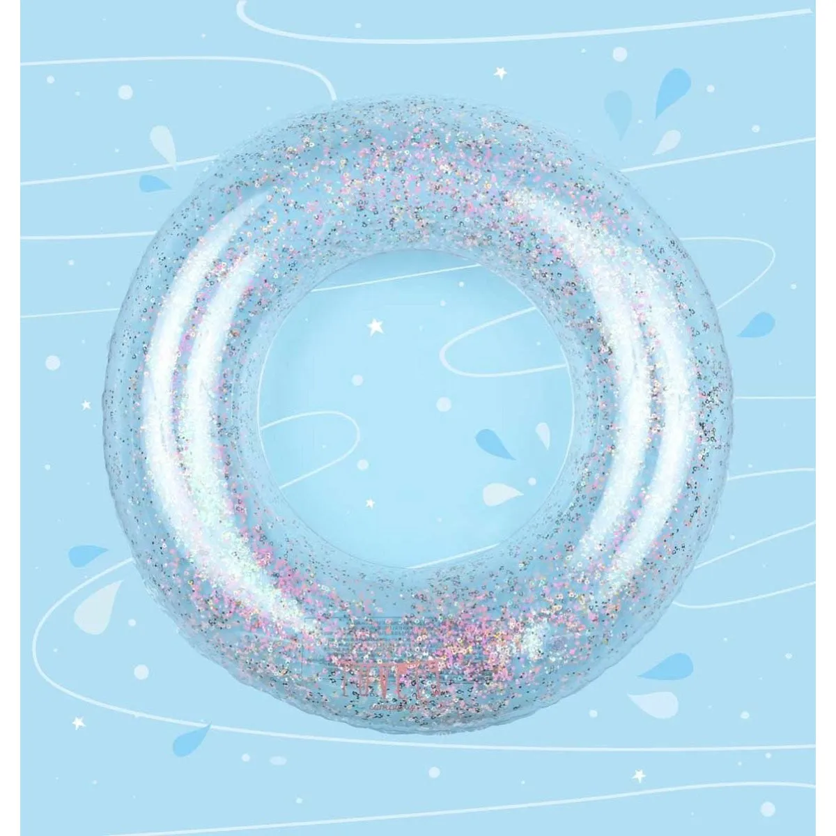 A Little Lovely Company Inflatable Swim Ring Glitter