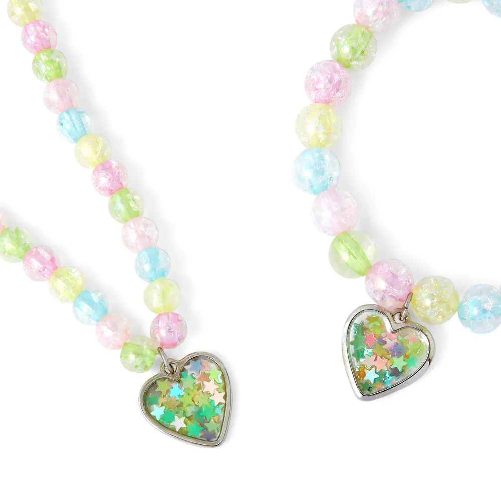 Accessorize London Girl's Multi Heart Jewellery Set Of 2