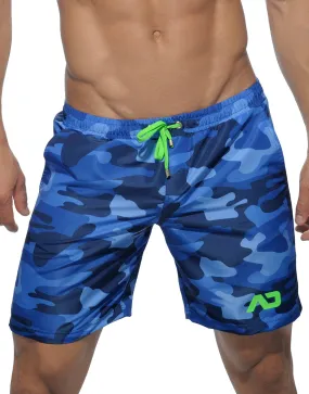 Addicted Men's Camouflage Long Swim Short ADS095