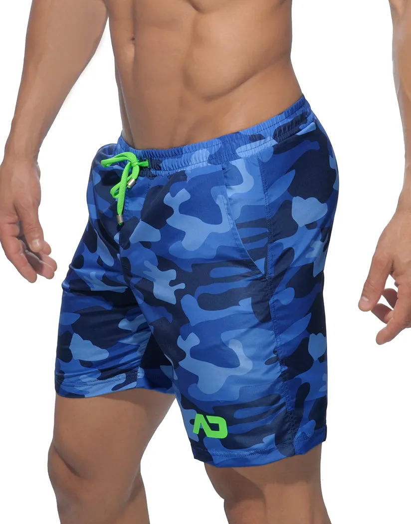 Addicted Men's Camouflage Long Swim Short ADS095