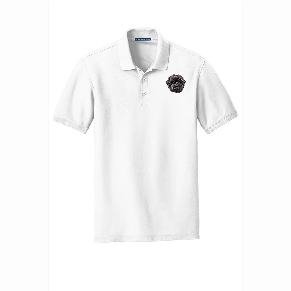 Affenpinscher Embroidered Men's Short Sleeve Polo