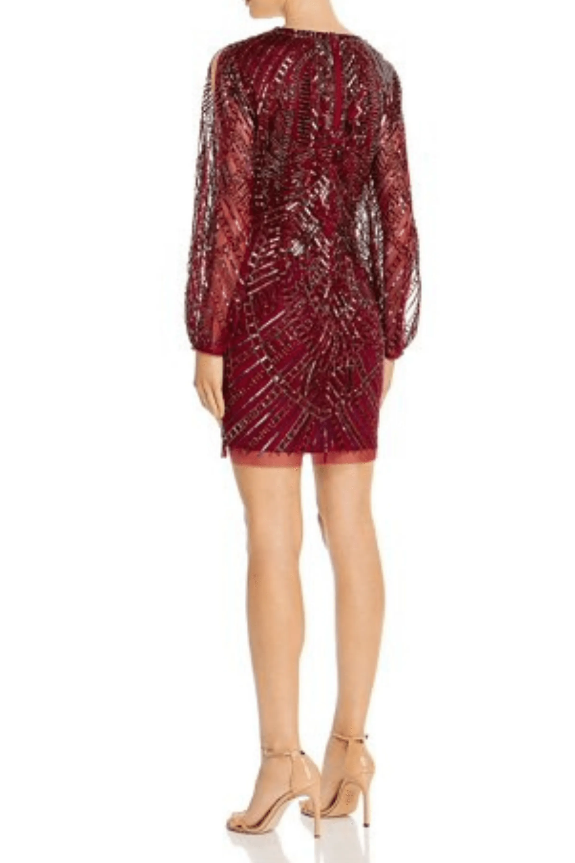 Aidan Mattox Short Sequins Cocktail Dress MD1E204650