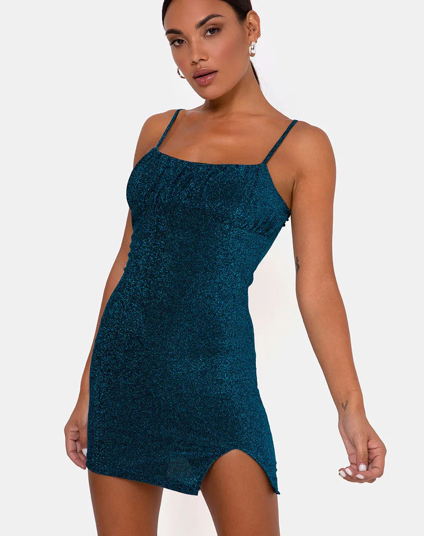 Alene Bodycon Dress in Sapphire Blue