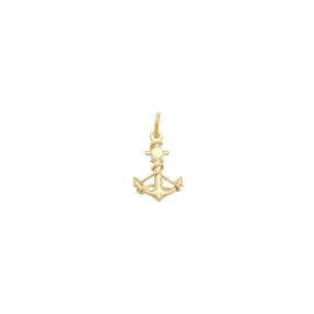 Anchor & Rope Tied Pendant (14K)