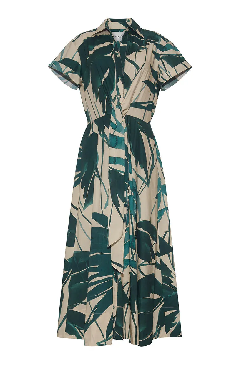 Asbury Midi Dress Palm Oasis Turtledove