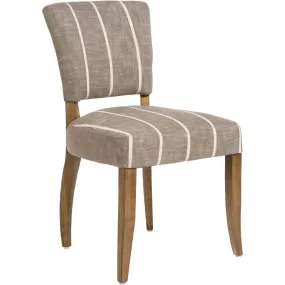 Ashford Dining Chair, Striped Graphite