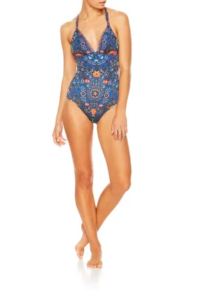 BALL HALTER ONE PIECE KINDNESS KALEIDOSCOPE