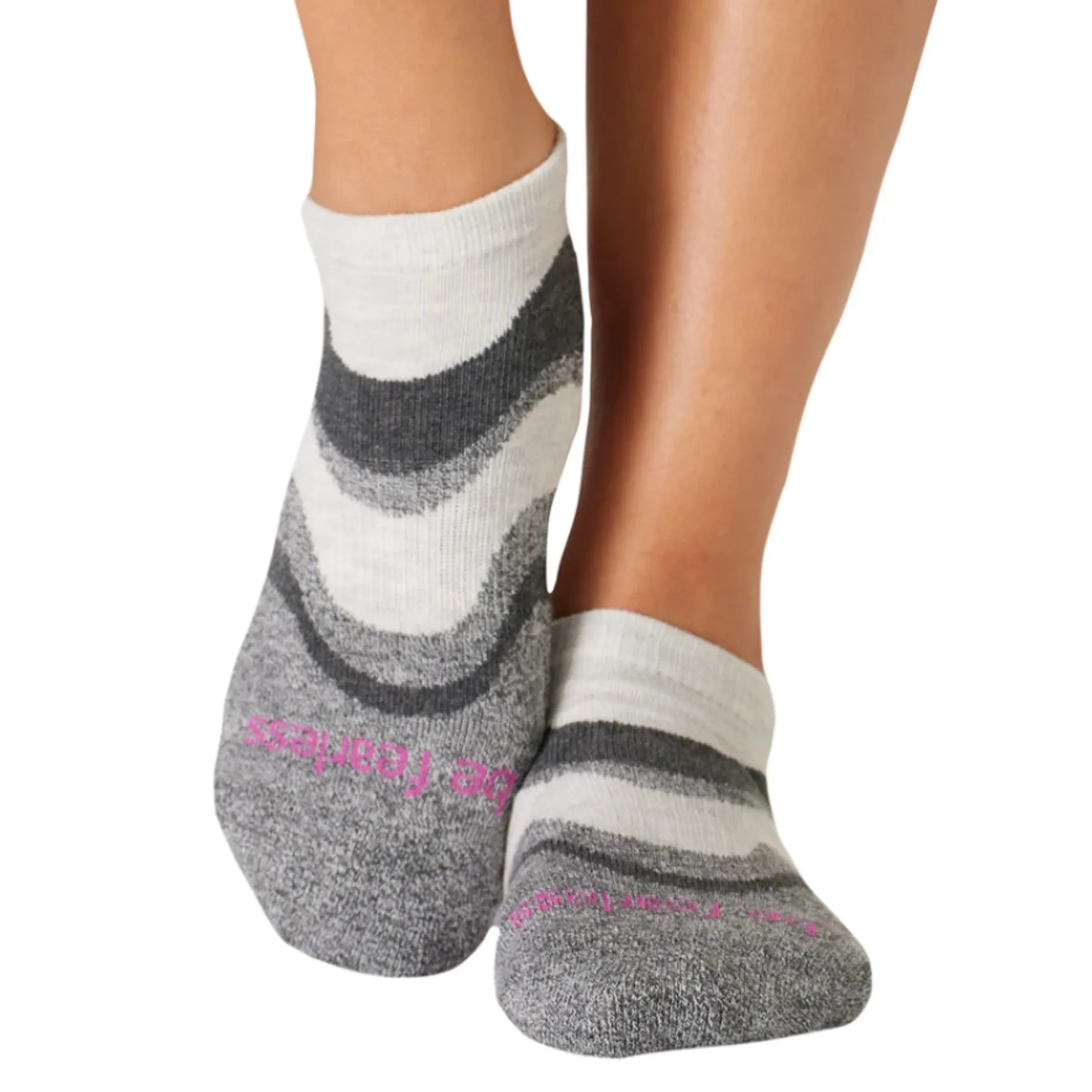 Be Fearless - Cascade - Whimsy Grip Socks (Barre / Pilates)