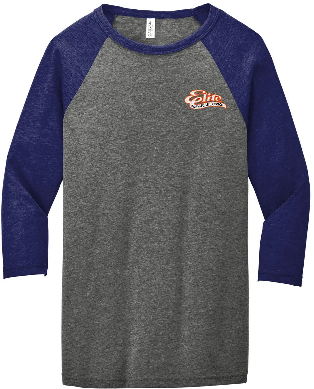 Bella Canvas 3/4-Sleeve Baseball Tee