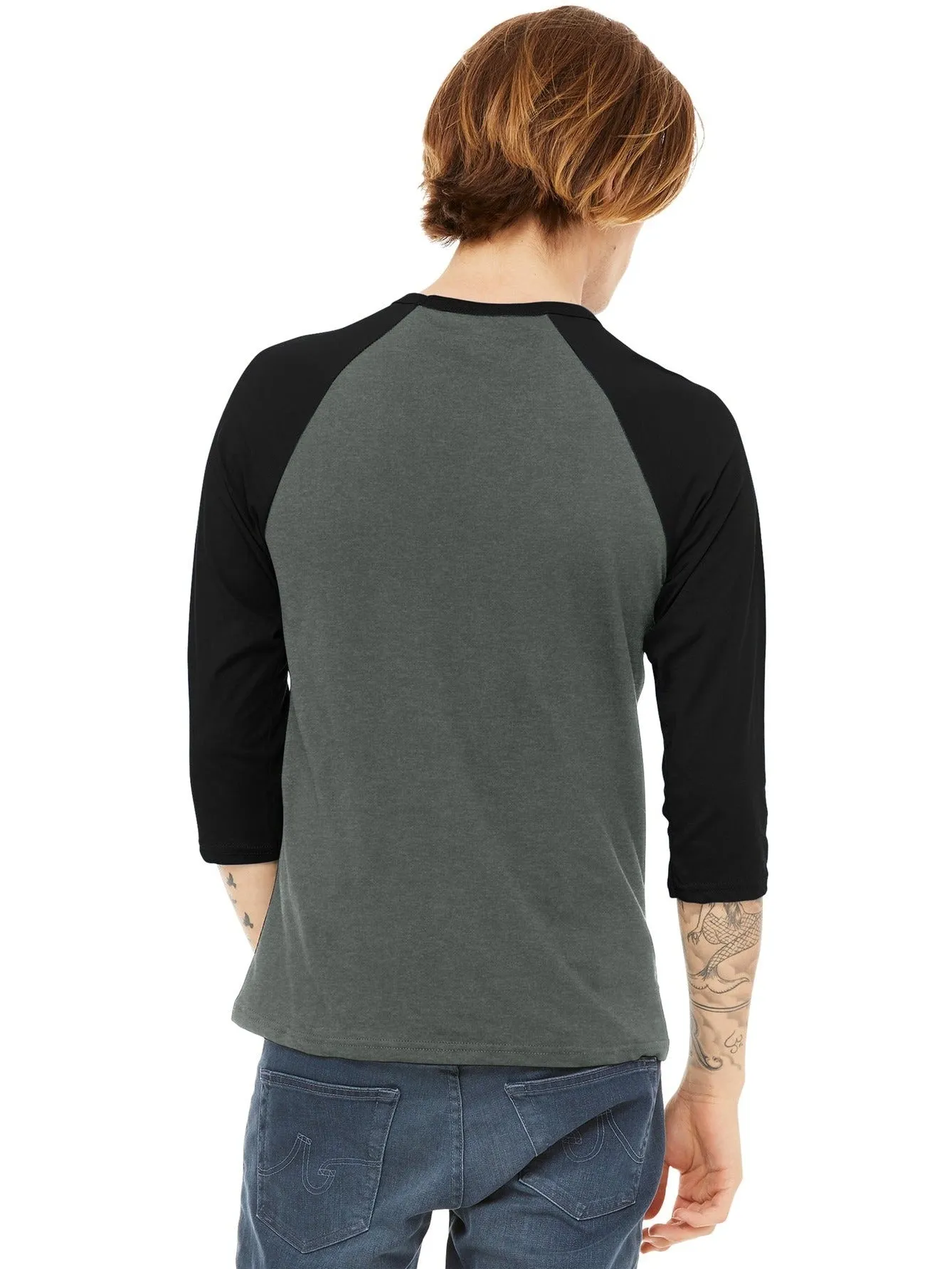 Bella Canvas 3/4-Sleeve Baseball Tee