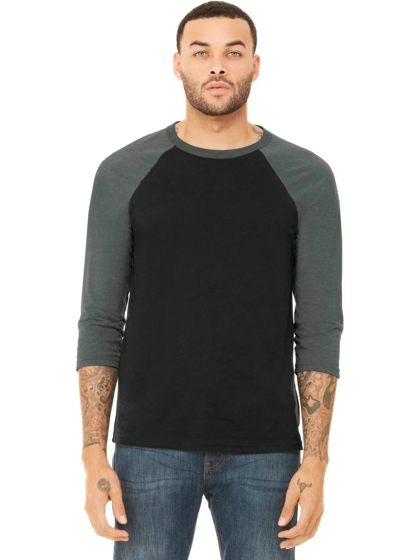 Bella Canvas 3/4-Sleeve Baseball Tee