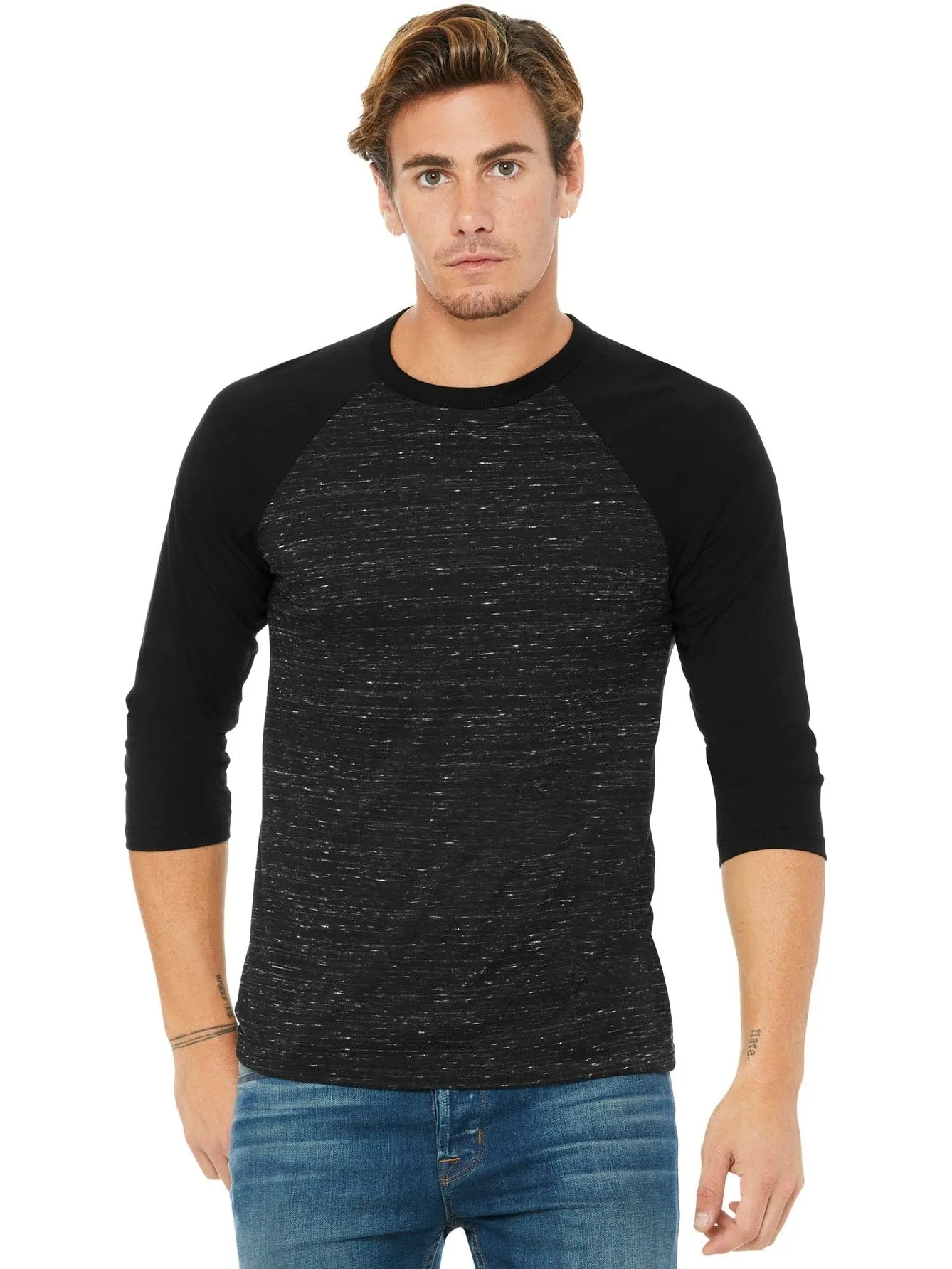 Bella Canvas 3/4-Sleeve Baseball Tee