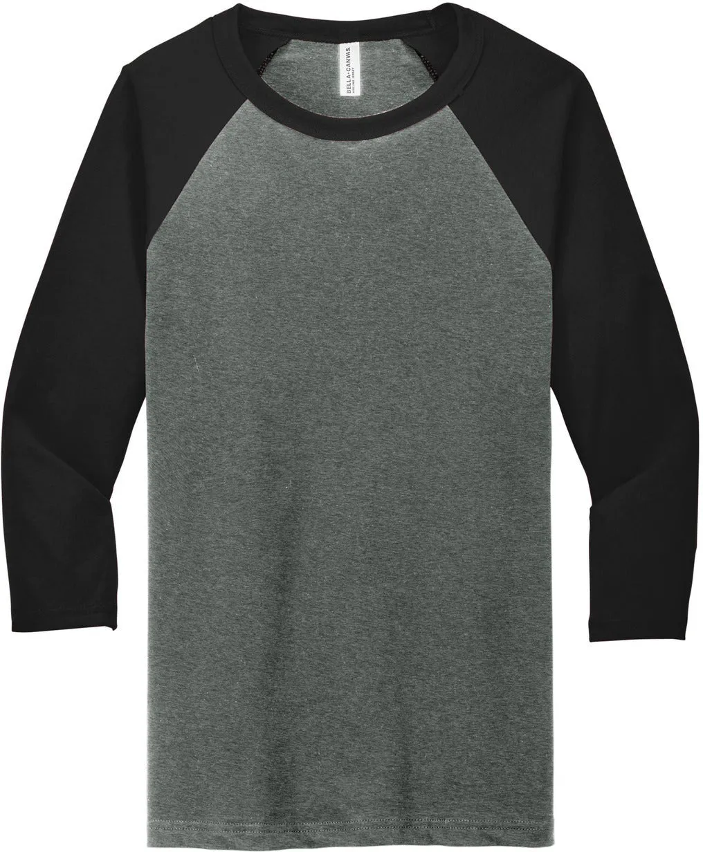 Bella Canvas 3/4-Sleeve Baseball Tee