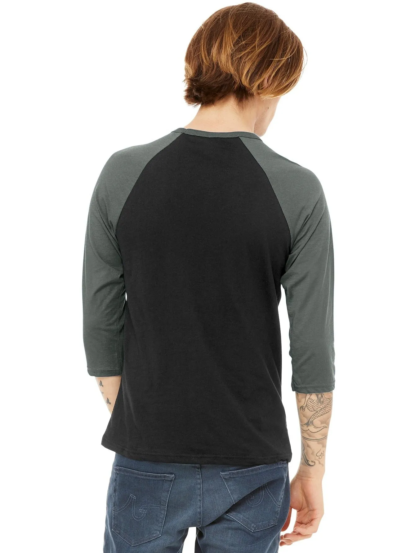 Bella Canvas 3/4-Sleeve Baseball Tee