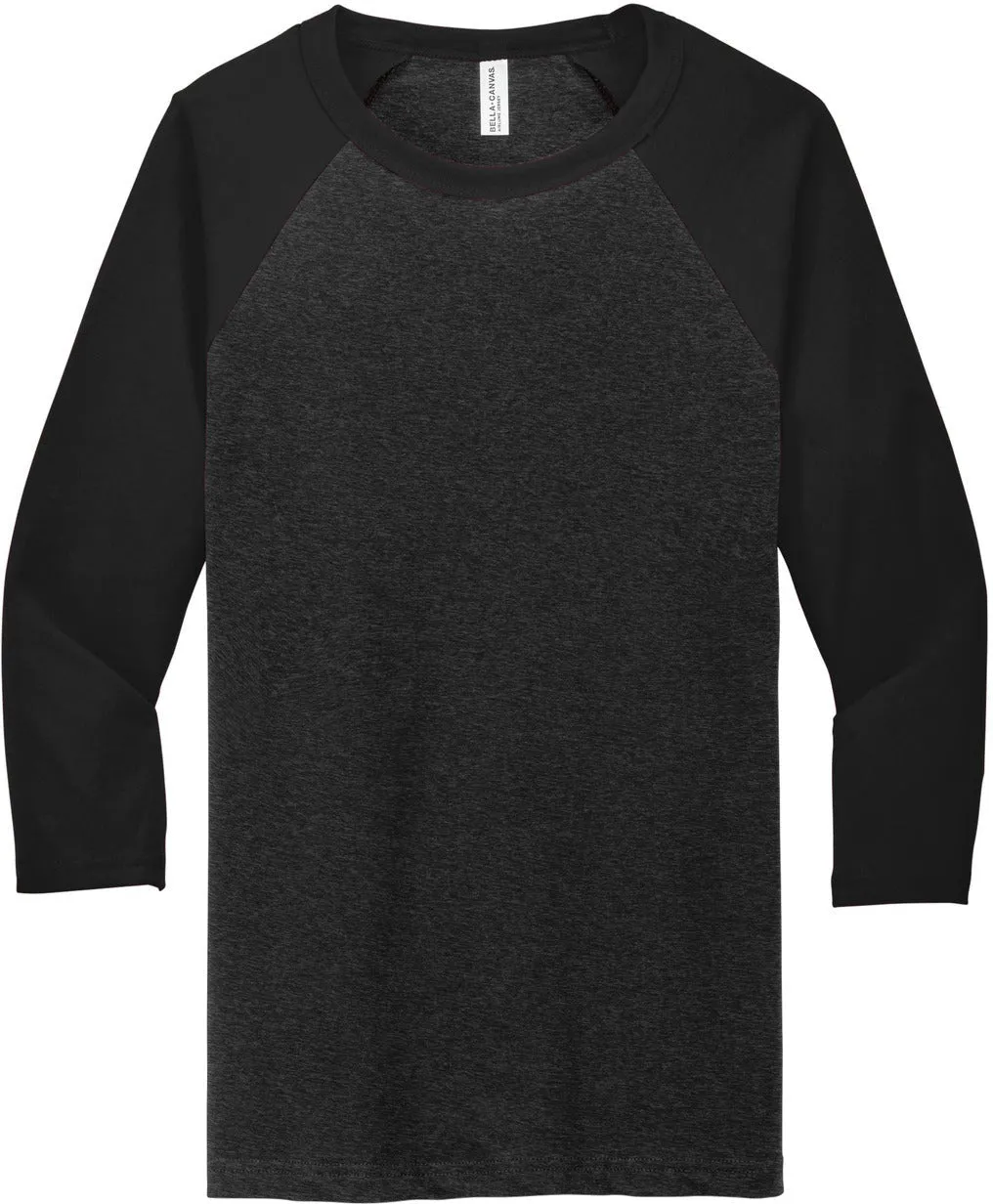 Bella Canvas 3/4-Sleeve Baseball Tee