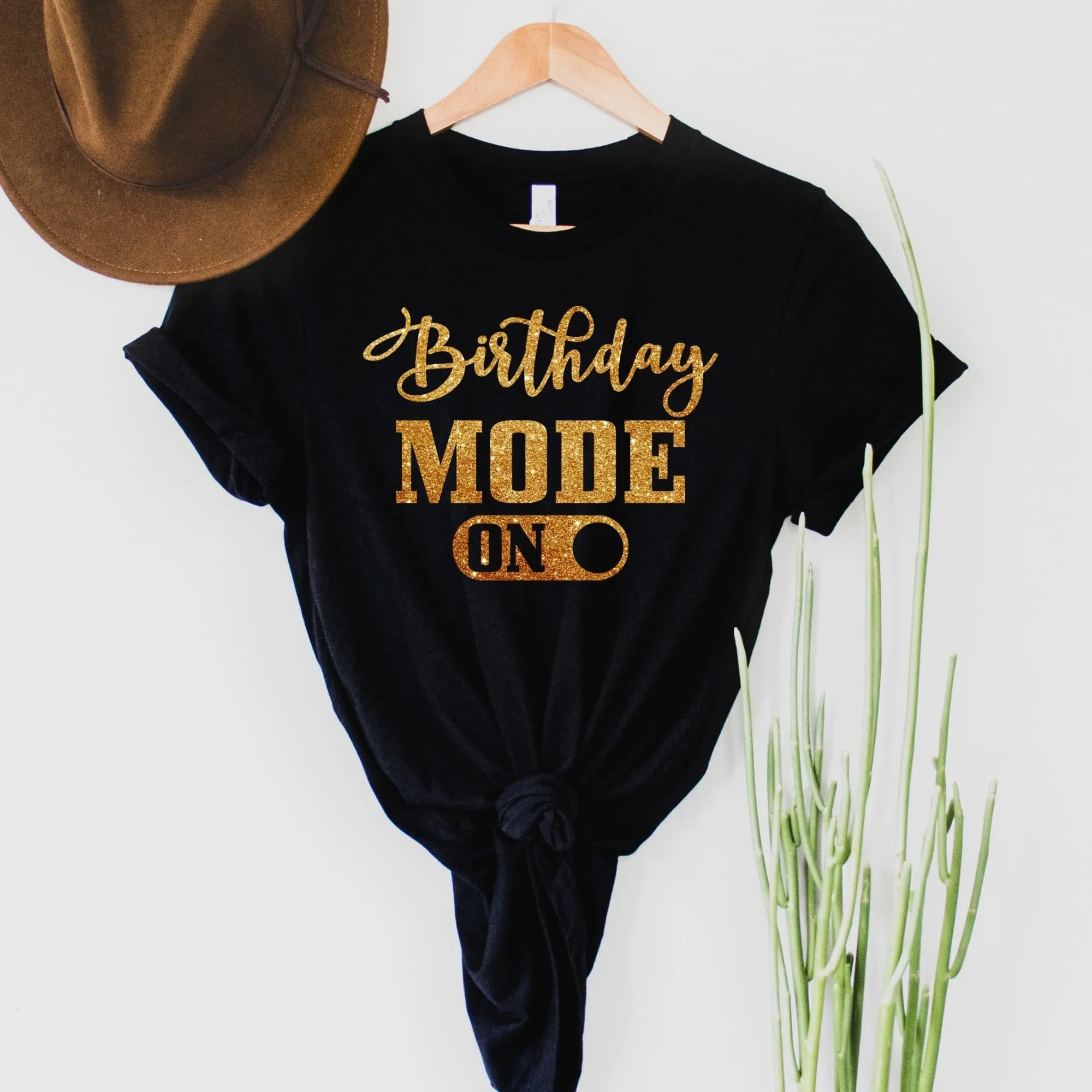 Birthday Mode Bling Graphic Tee