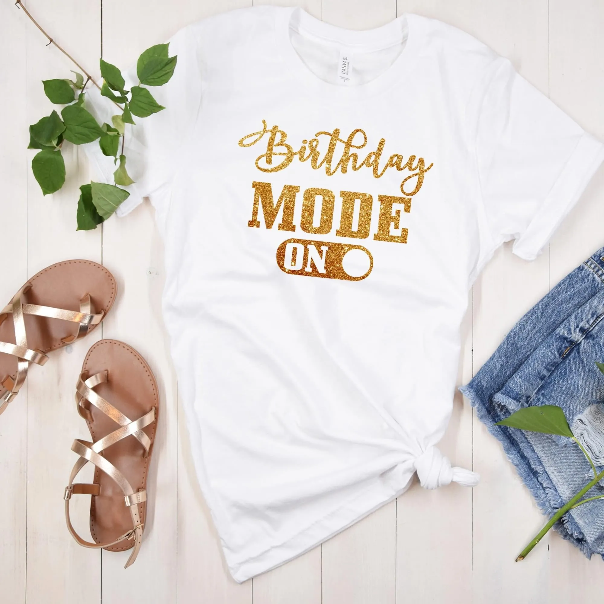 Birthday Mode Bling Graphic Tee