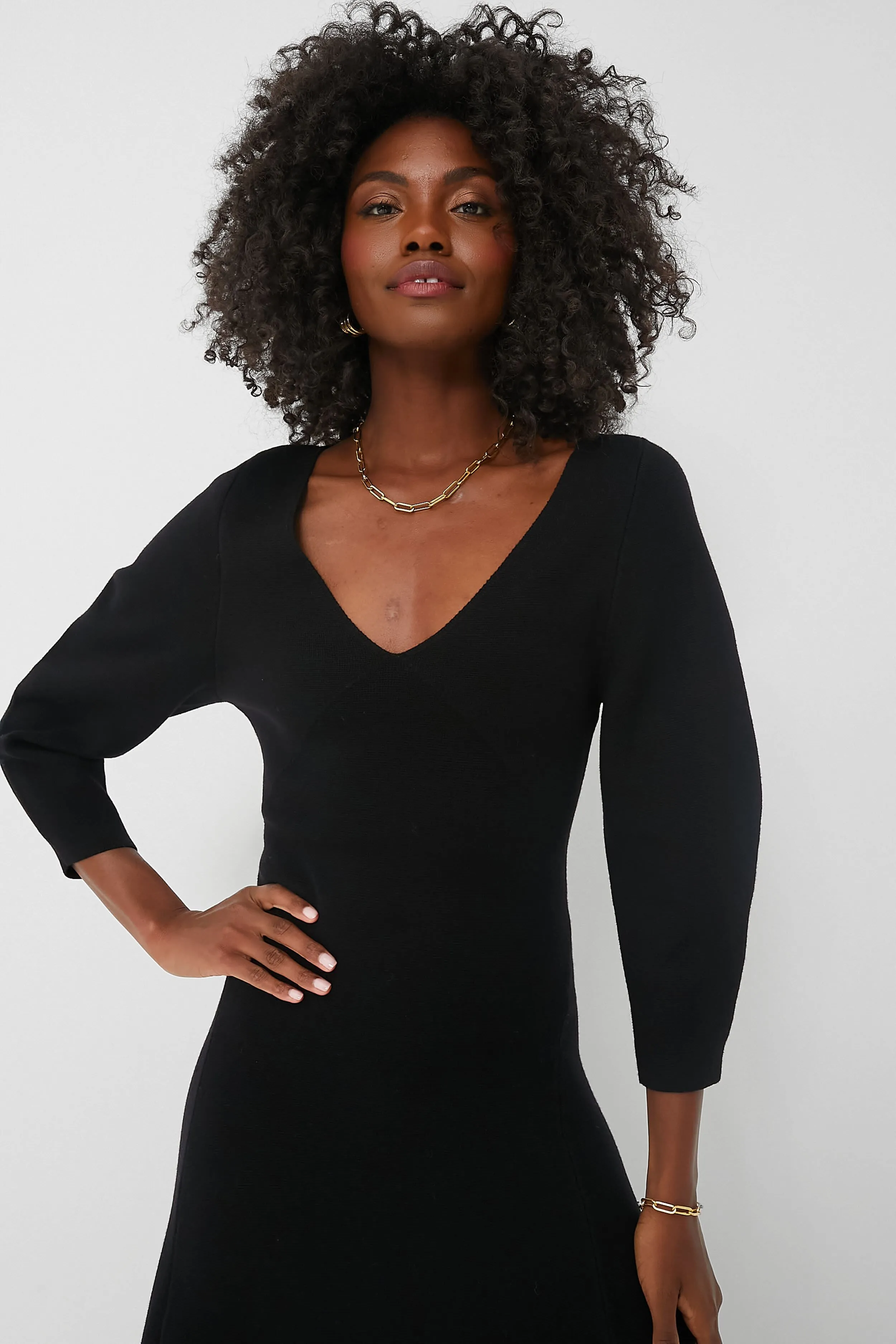 Black Blanca Midi Dress