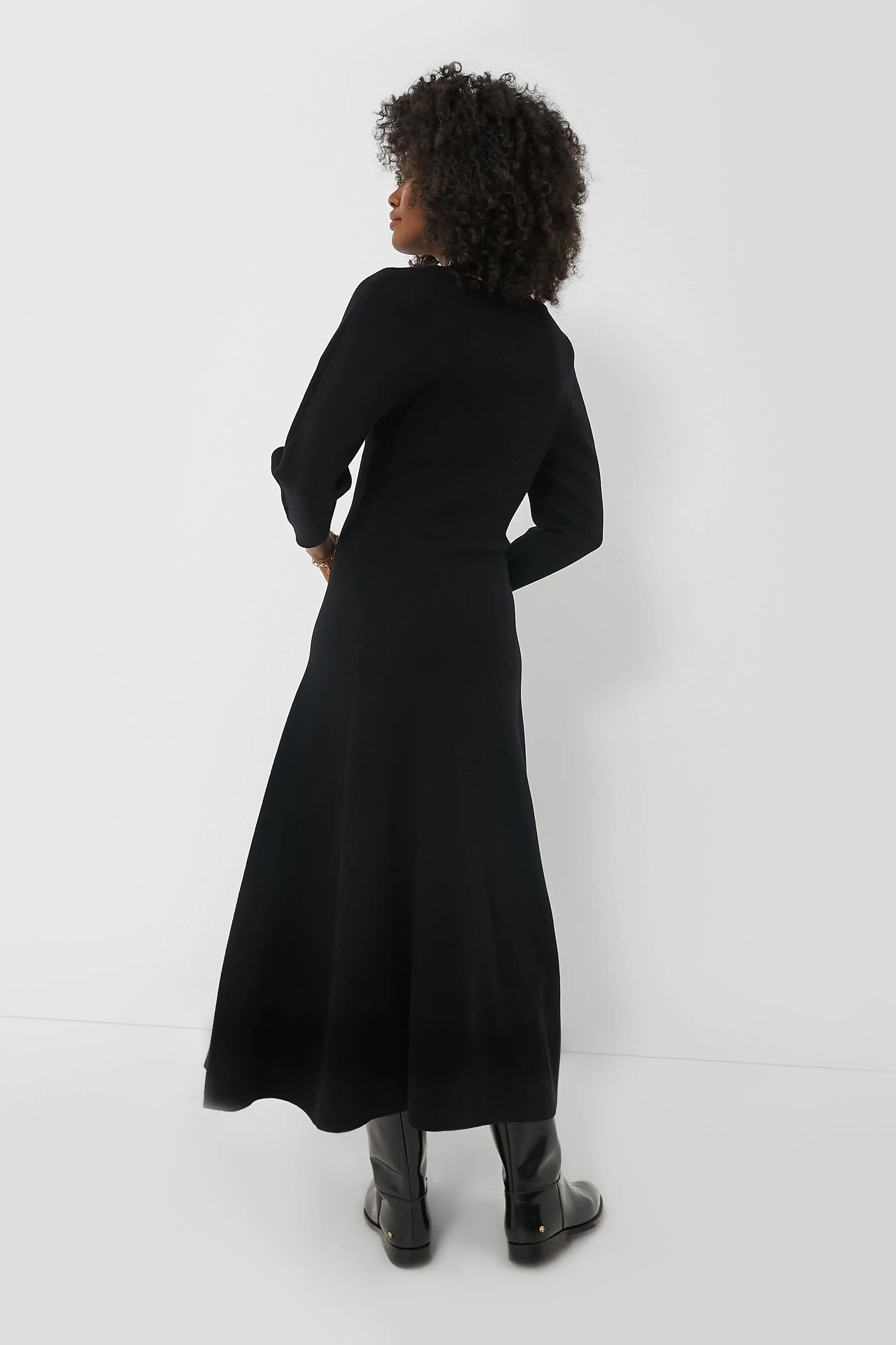 Black Blanca Midi Dress