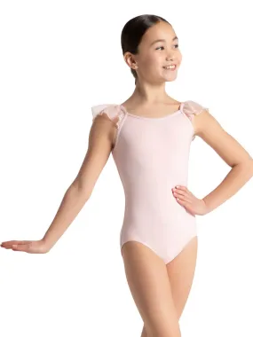 Black Flutter Sleeve Leotard 12008C