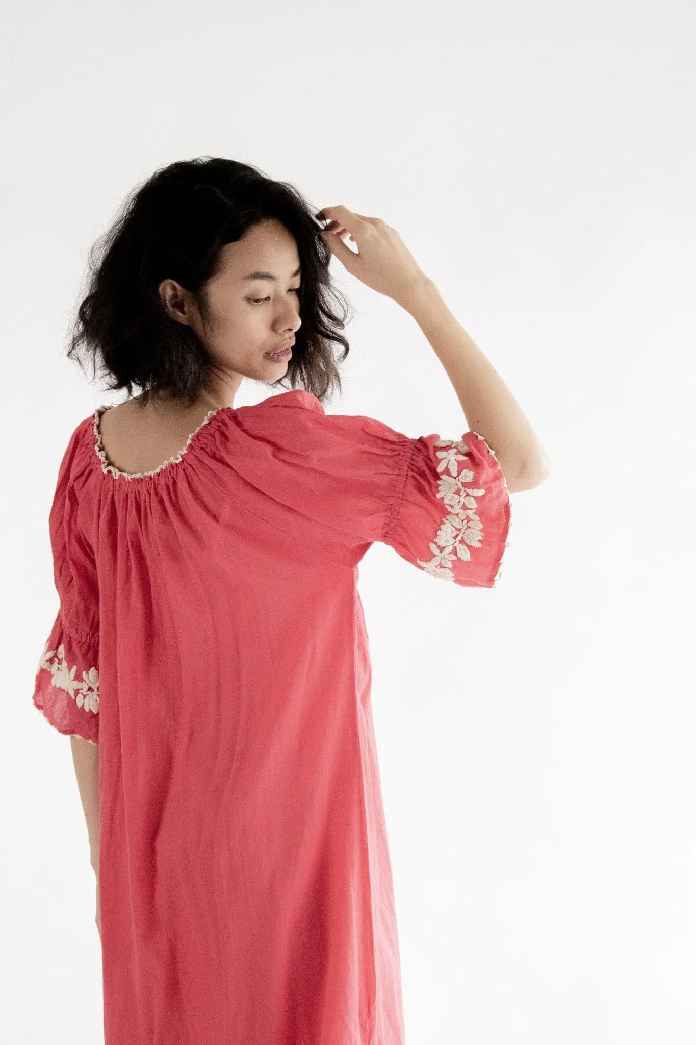 Boho Chic Embroidered Kaftan Dress Cives