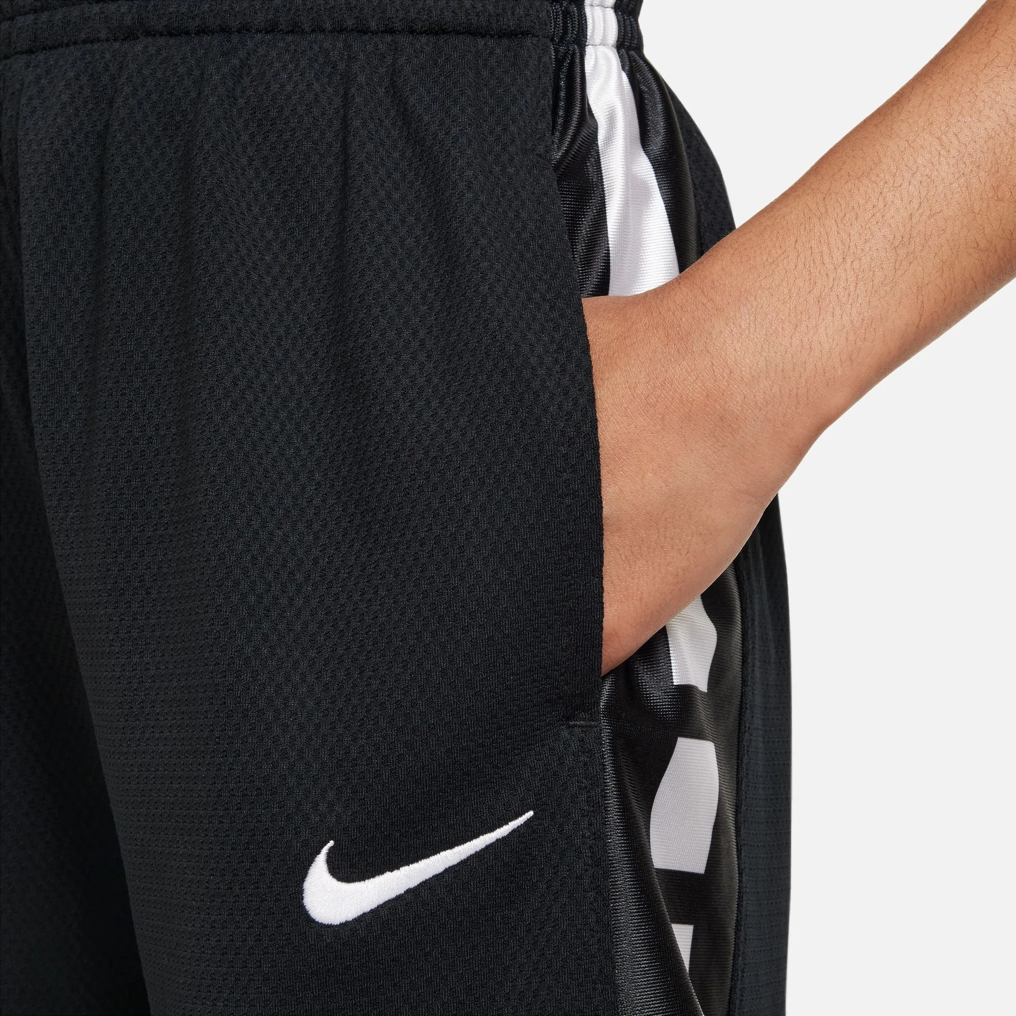 Boys' Nike Elite 23 Stripe Basketball Shorts