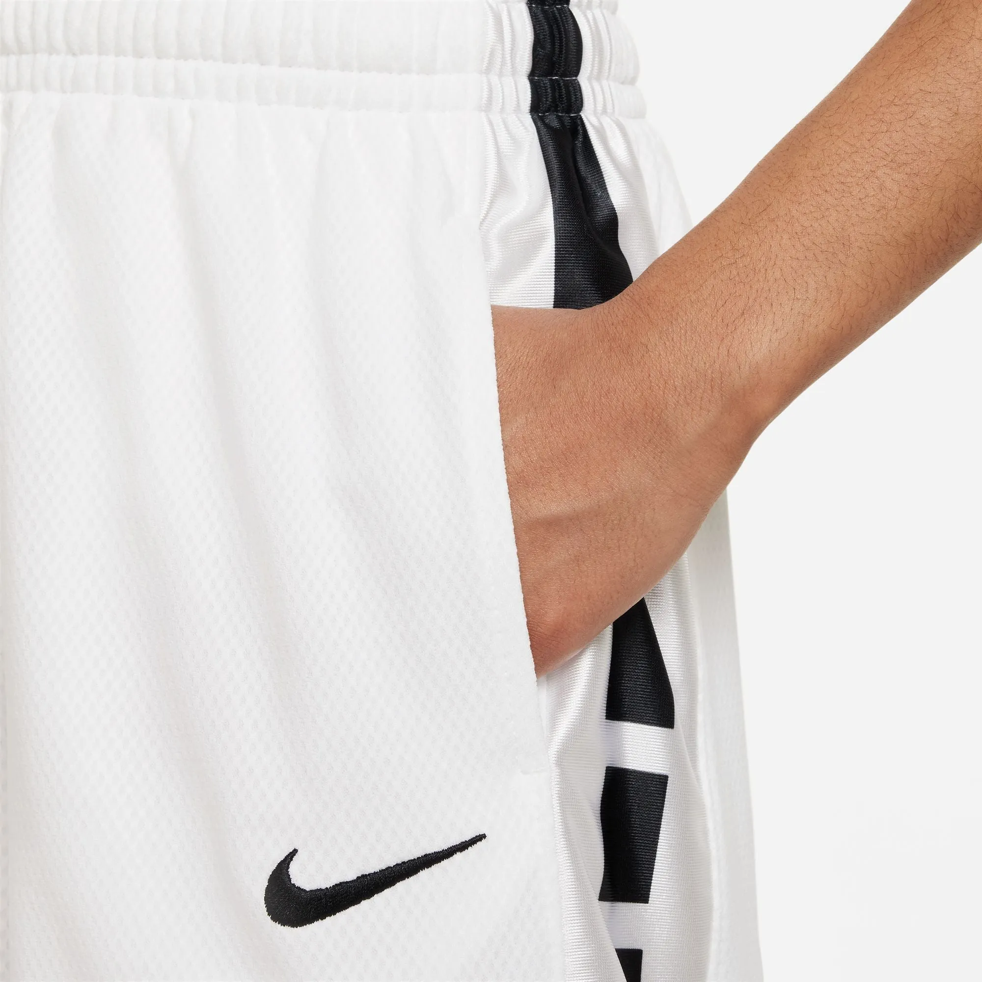 Boys' Nike Elite 23 Stripe Basketball Shorts