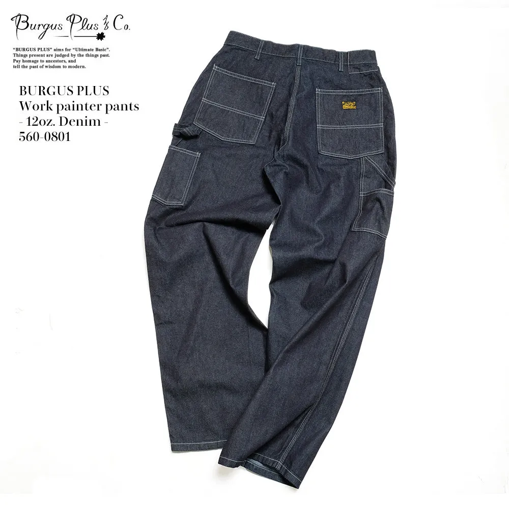 BURGUS PLUS - Work Painter Pants - 12oz. Denim - 560-0801