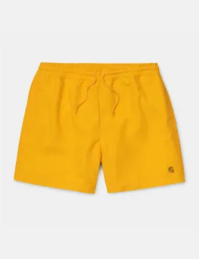 Carhartt-WIP Chase Swim Shorts - Sunflower Yellow