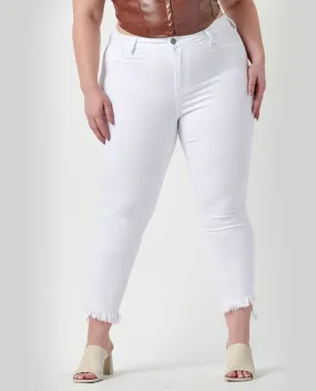 Cello PLUS Mid Rise Crop Skinny Jeans