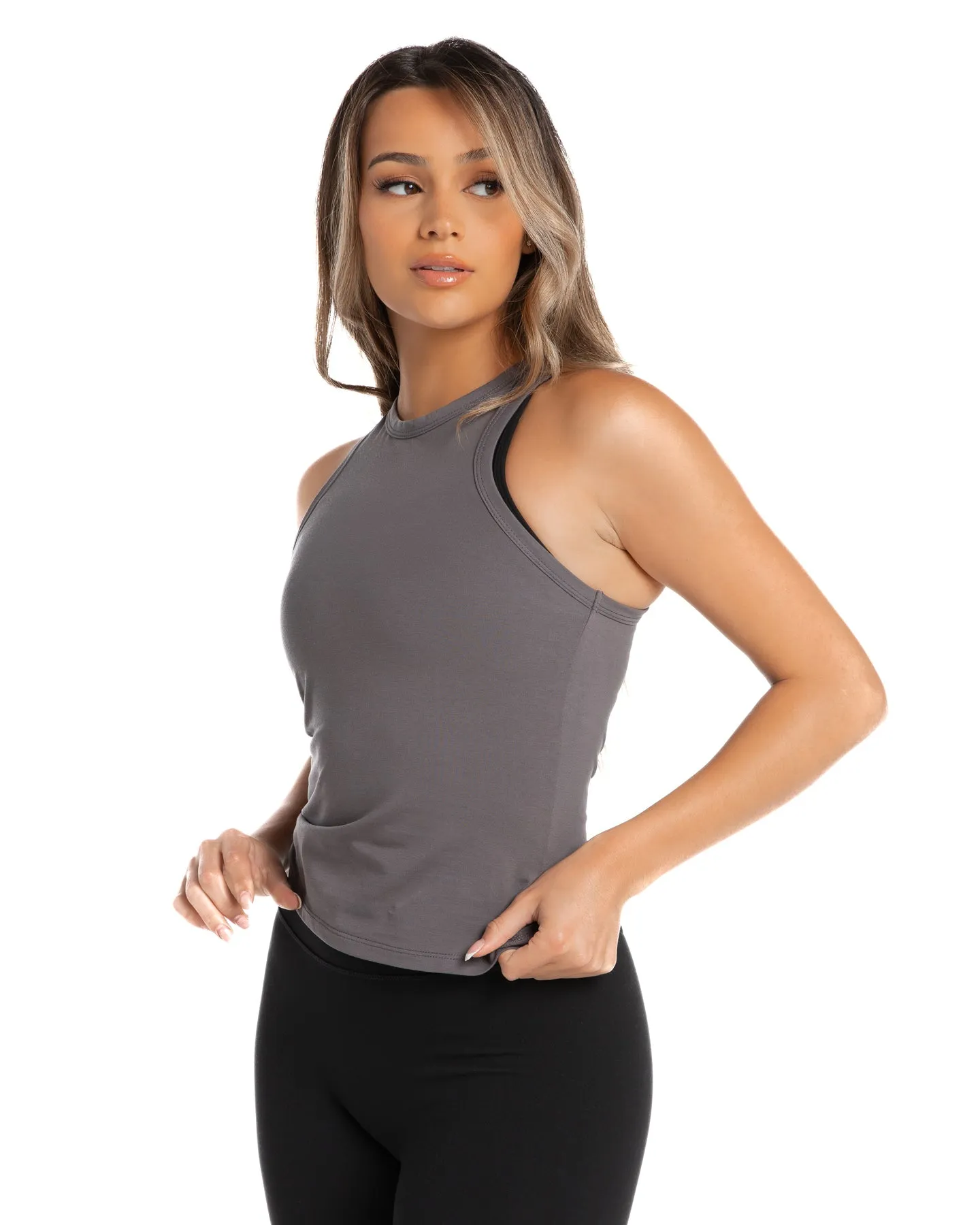 Charm Singlet - Slate