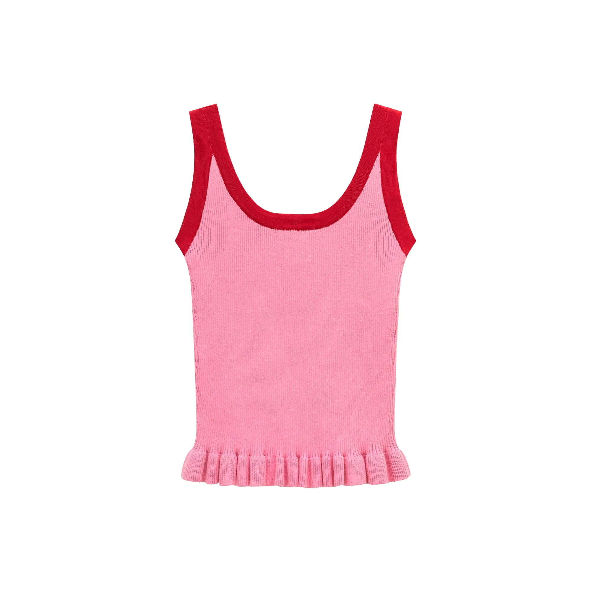 Cherry Detail Knit Sleeveless Top