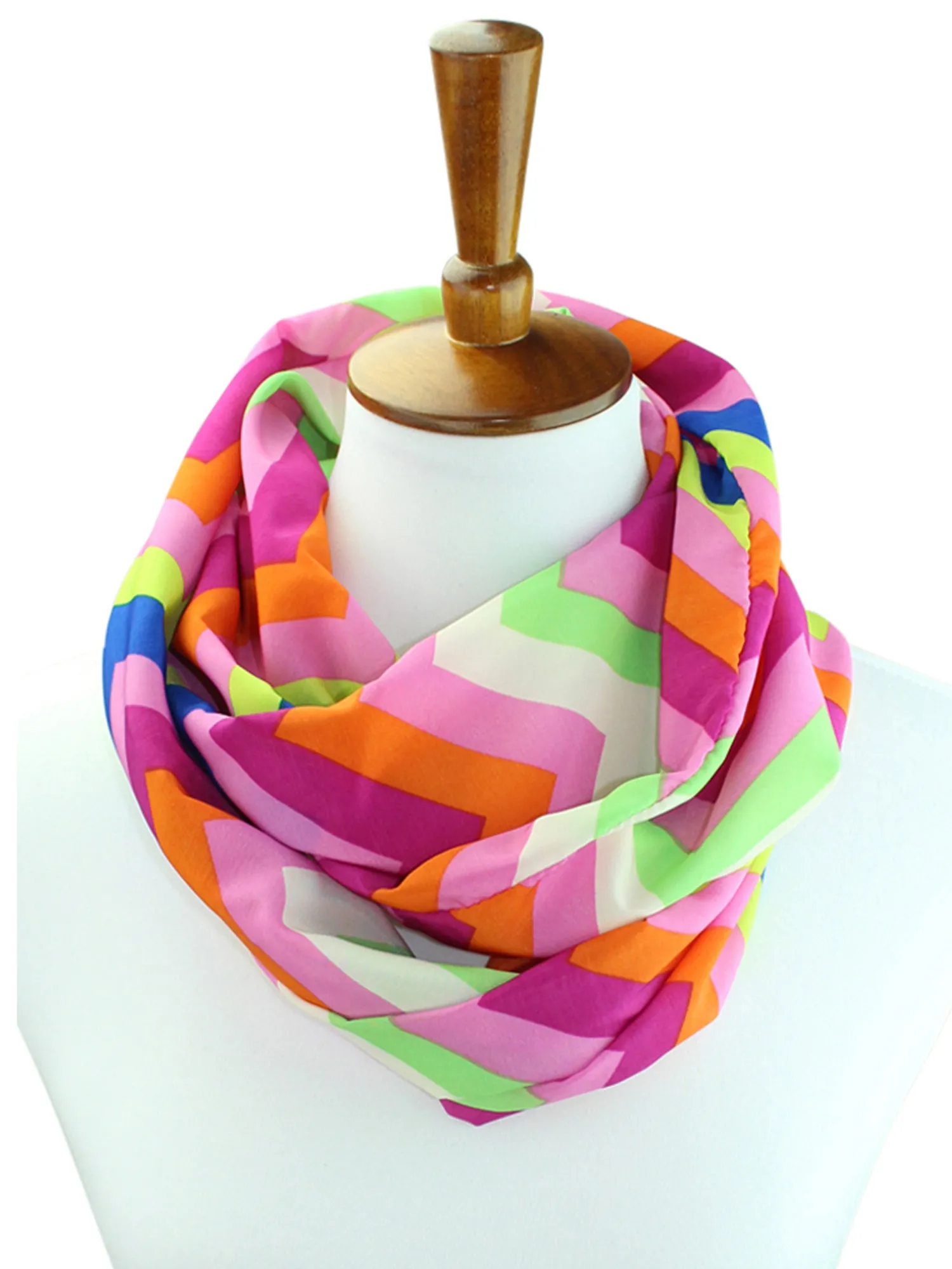 Colorful Chevron Infinity Scarf