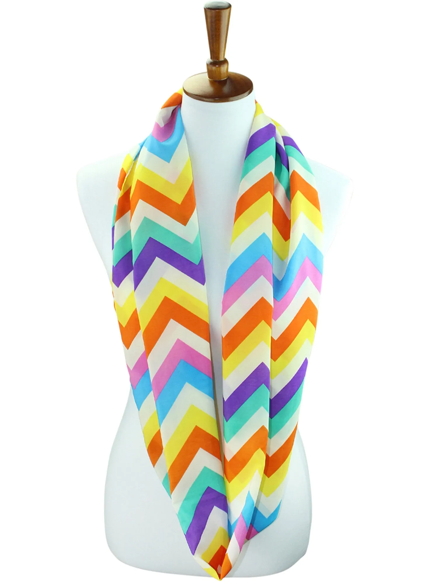 Colorful Chevron Infinity Scarf