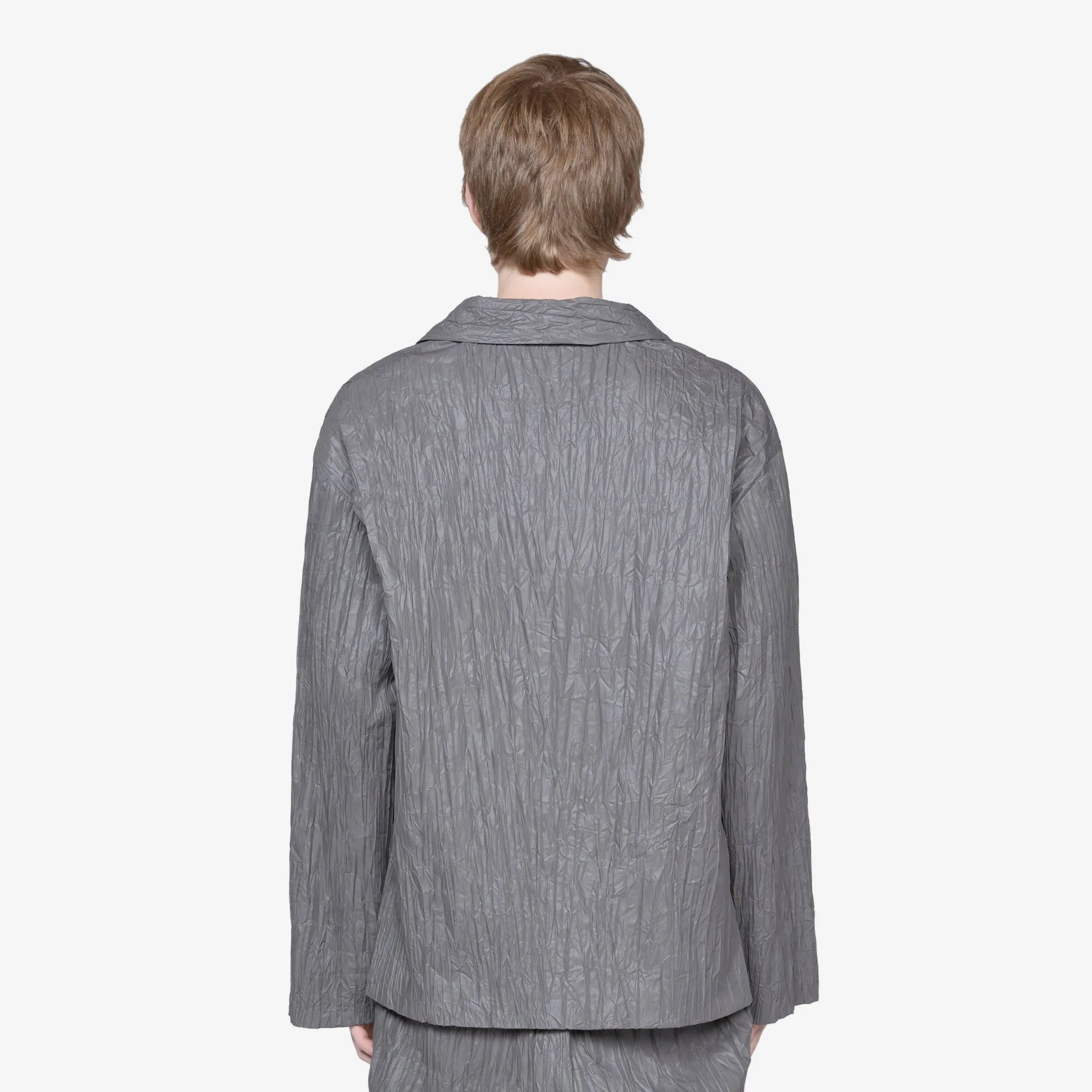 Crinkle Blazer Graphite