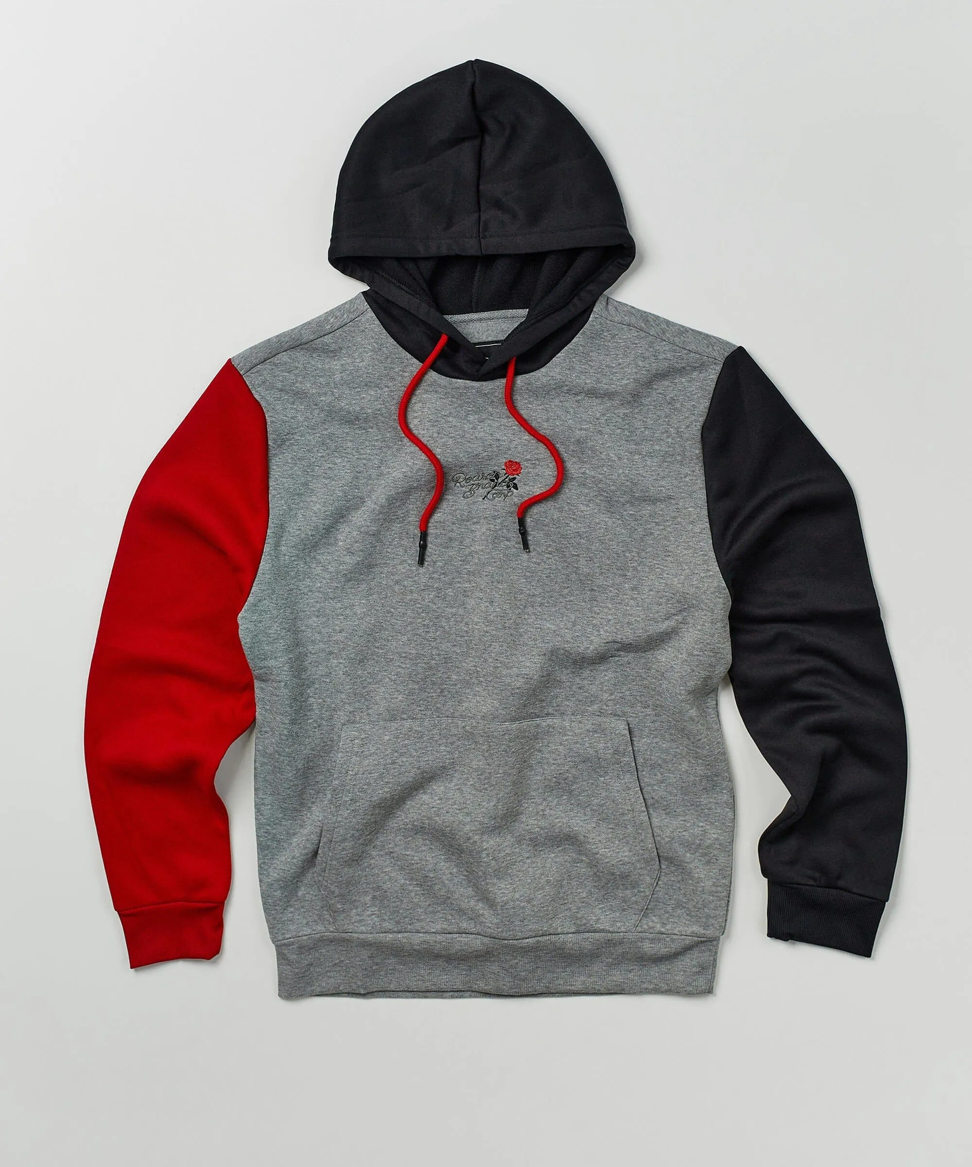 Cross Block Hoodie - Grey