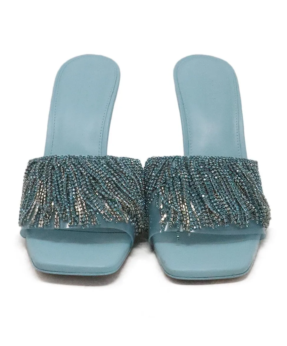 Cult Gaia Blue Rhinestone Heels sz 8.5