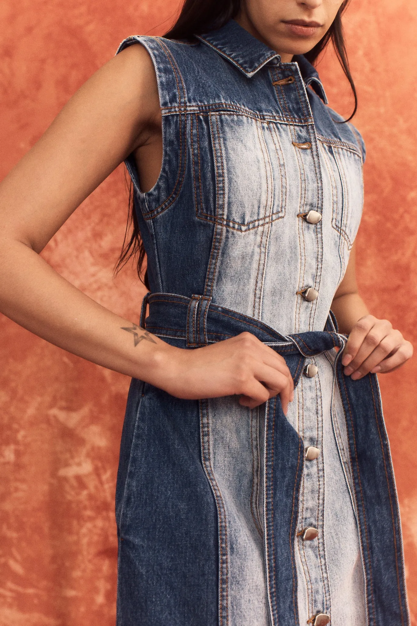 Darcie Denim Midi Dress