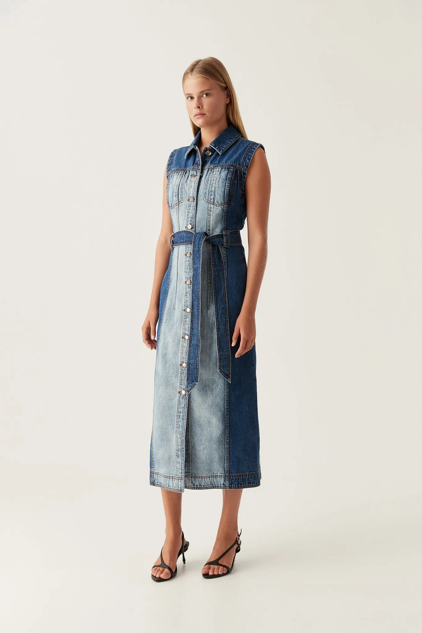 Darcie Denim Midi Dress