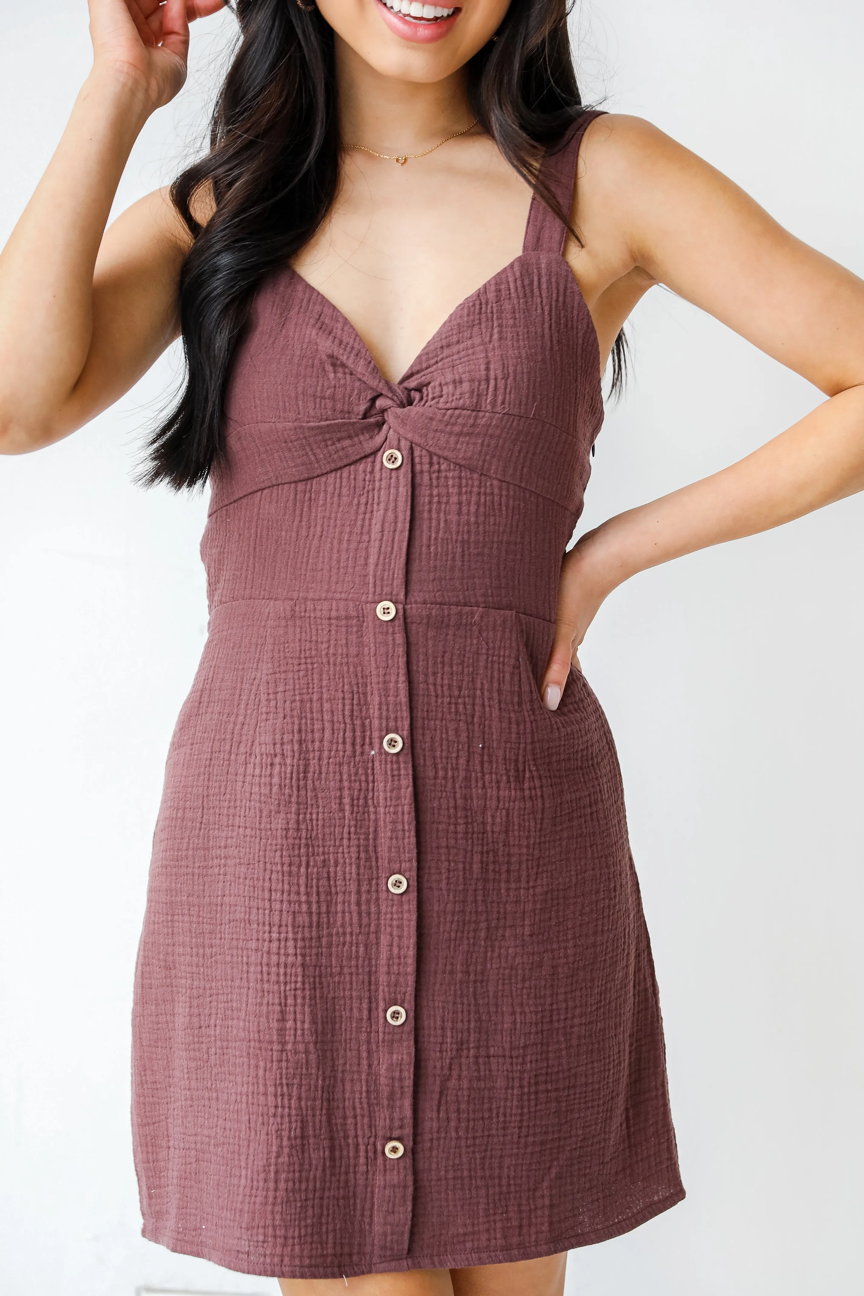 Dearly Darling Linen Mini Dress