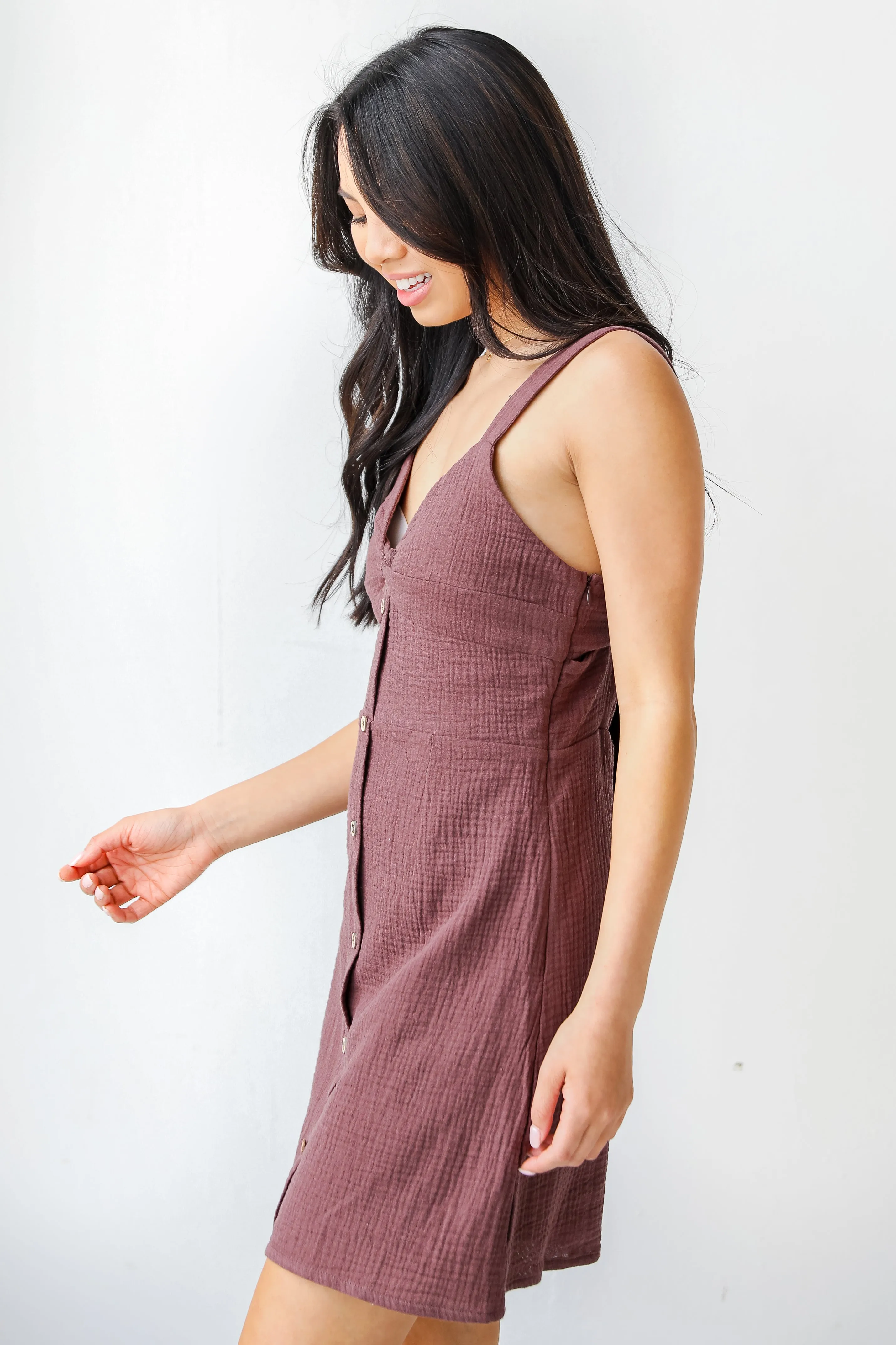 Dearly Darling Linen Mini Dress