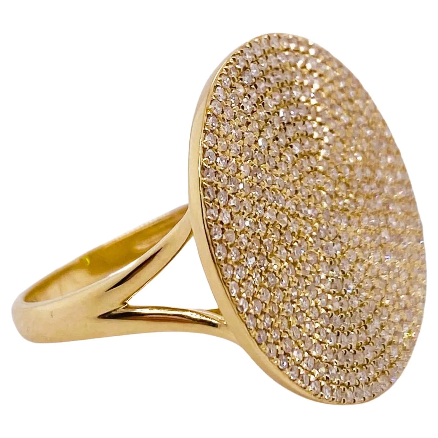 Diamond Pave Disco Ring