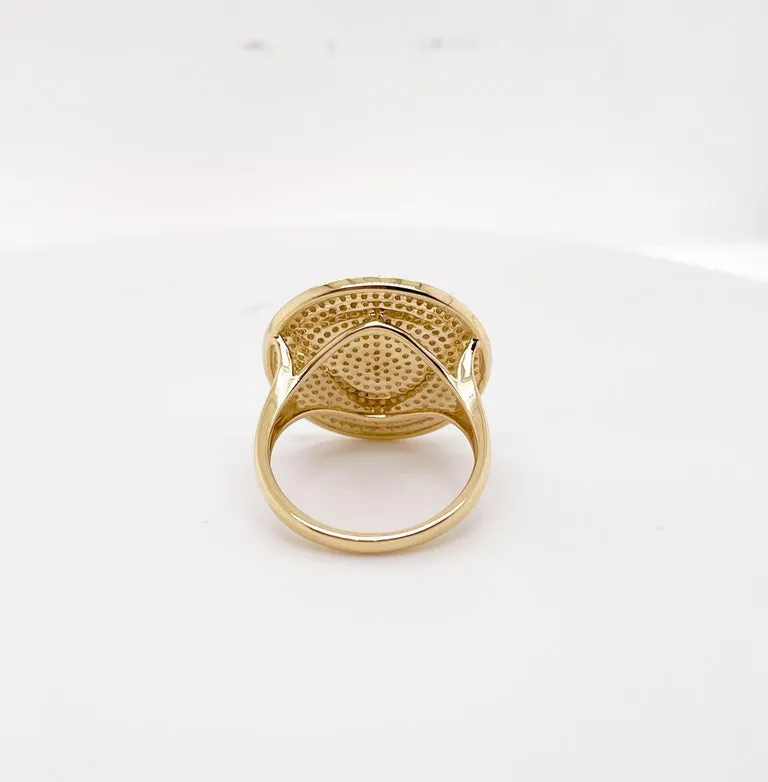 Diamond Pave Disco Ring