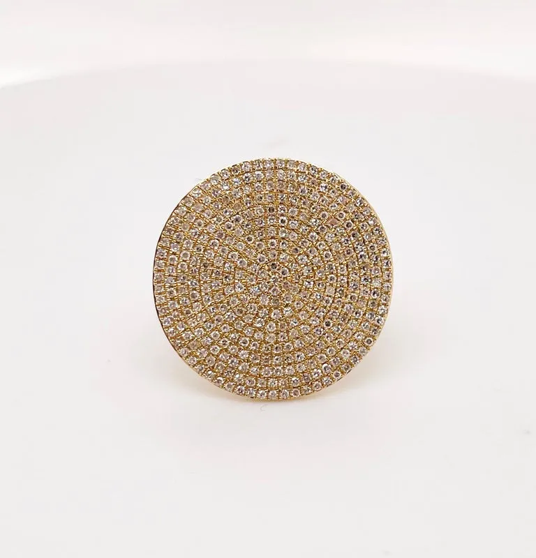 Diamond Pave Disco Ring