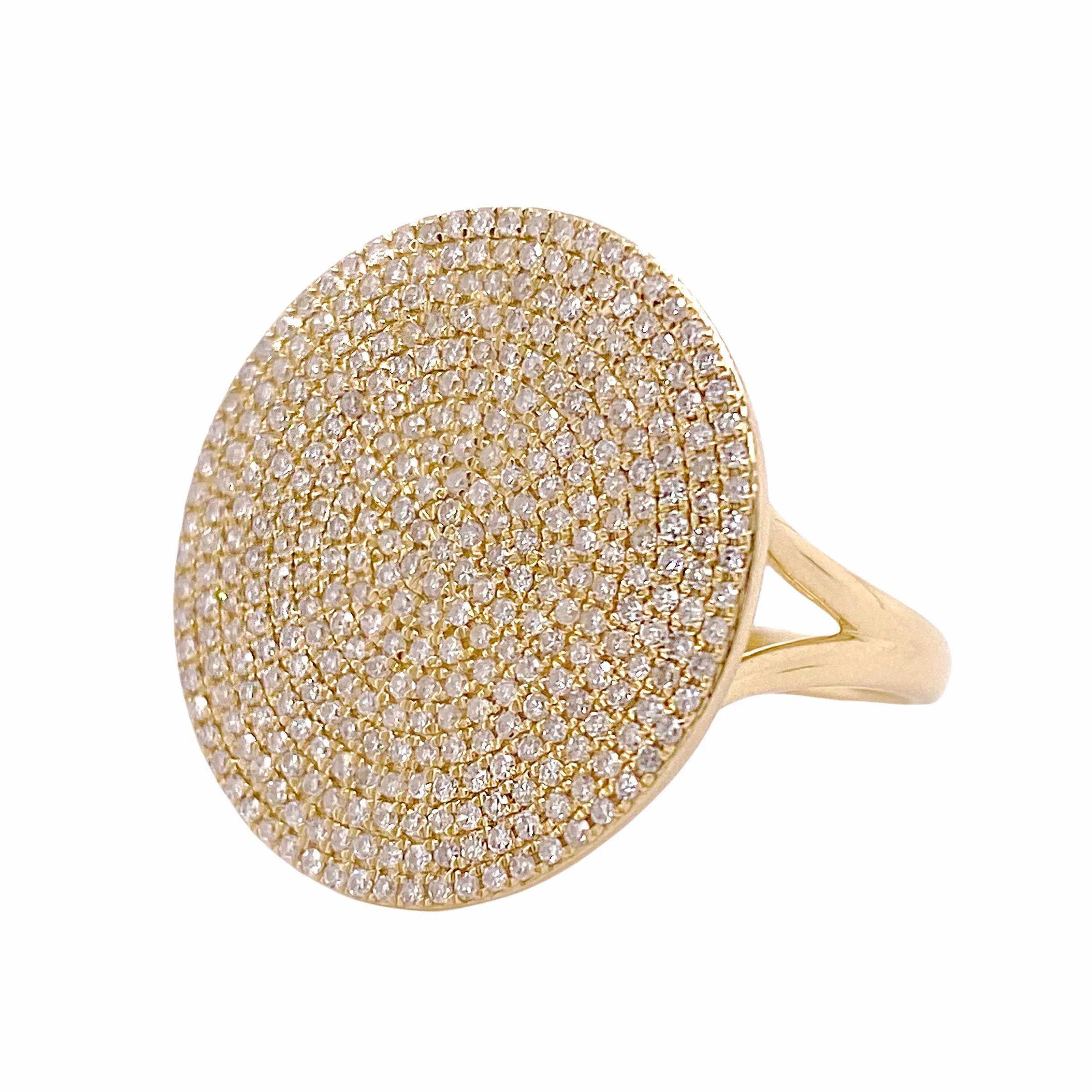 Diamond Pave Disco Ring